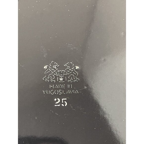 Vintage MCM Emo Celji Nesting Enamel Saute Pan Yugoslavia Porcelain Enamel Red N - Picture 6 of 8